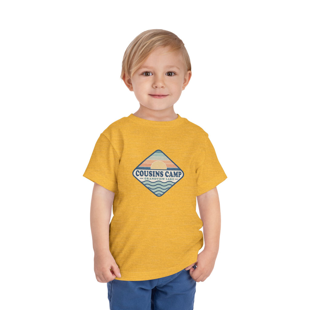 Cousins Camp Toddler Tee — Retro Lakeside Summer Camp Shirt