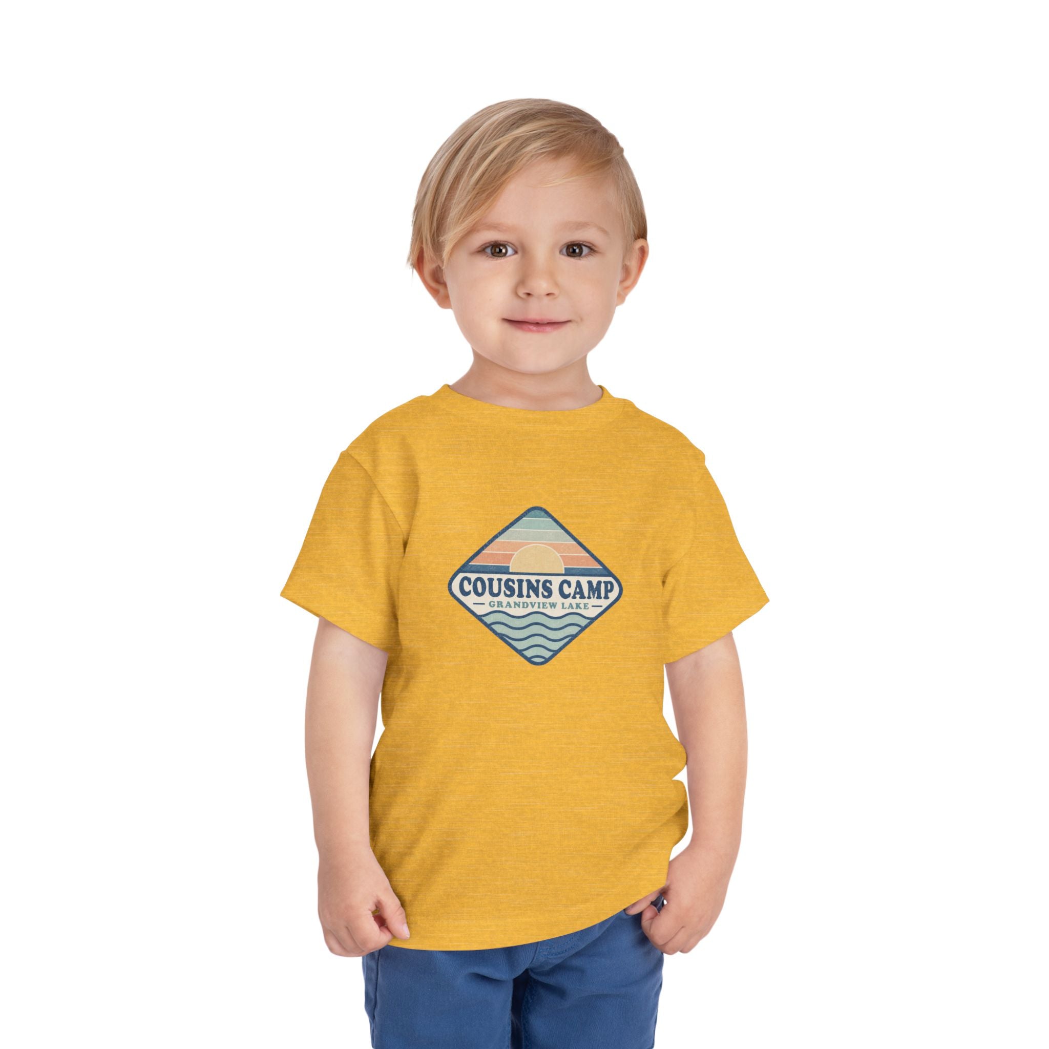 Cousins Camp Toddler Tee — Retro Lakeside Summer Camp Shirt