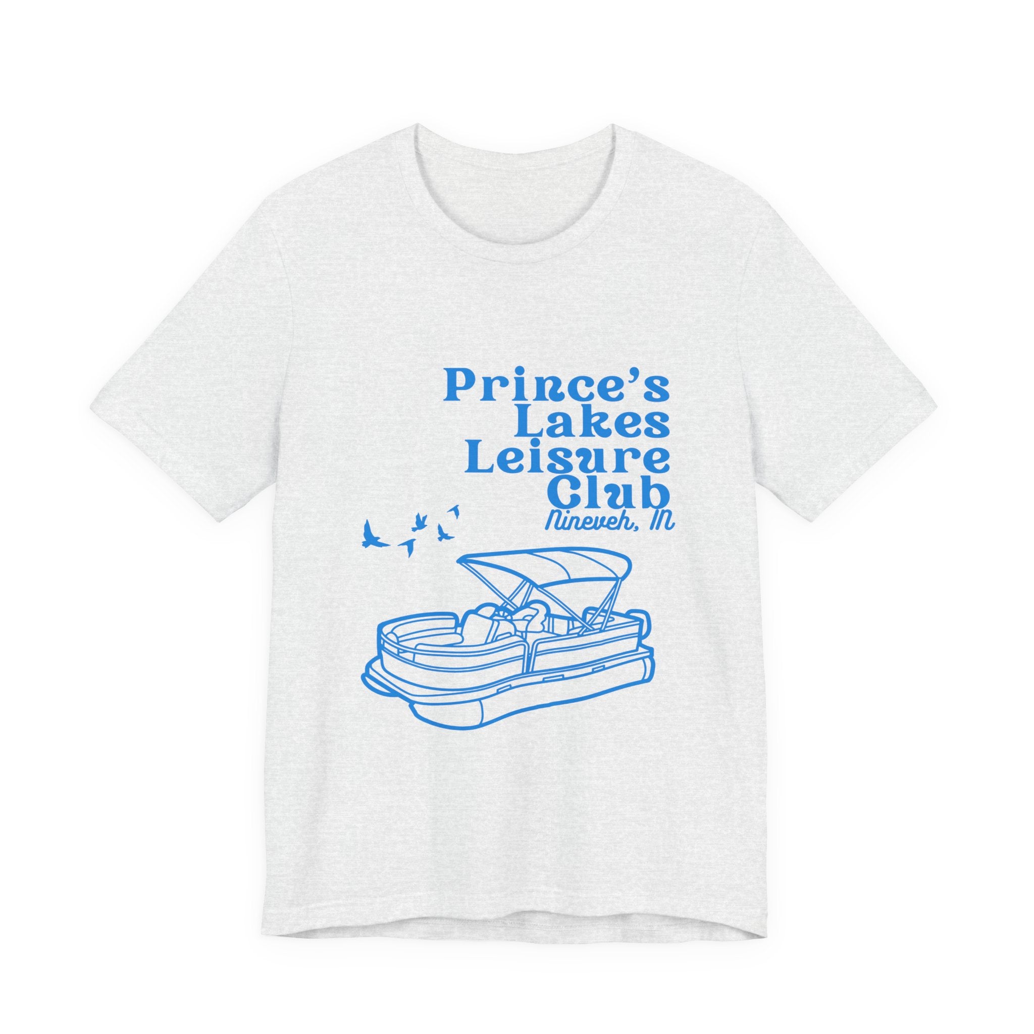 Lake Club Pontoon Boat Tee – "Prince's Lakes Leisure Club" Vintage Boating T-Shirt