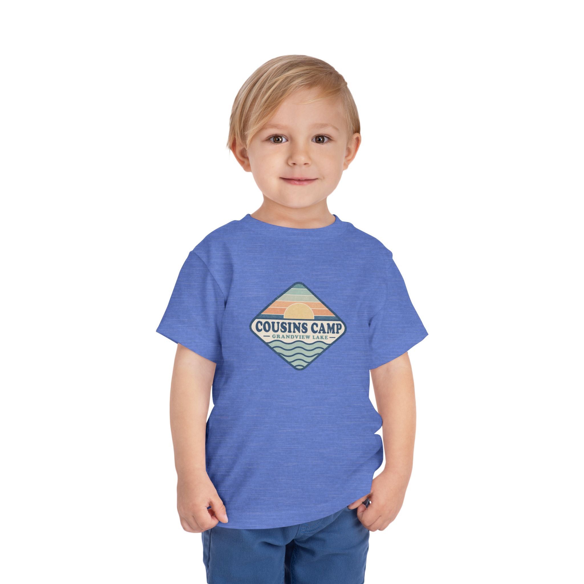 Cousins Camp Toddler Tee — Retro Lakeside Summer Camp Shirt
