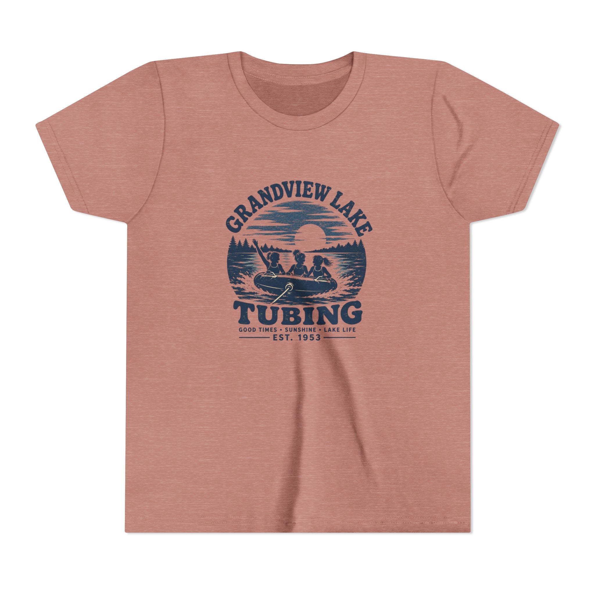 Grandview Lake Tubing Youth Tee – Kids Summer Lake T-Shirt