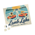 Lamb Lake Kids Retro Tubing Puzzle — Trafalgar, Indiana Lake Souvenir