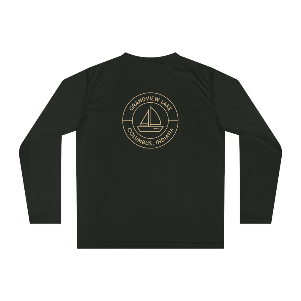 Performance Long Sleeve Shirt — Sailboat Grandview Lake Logo