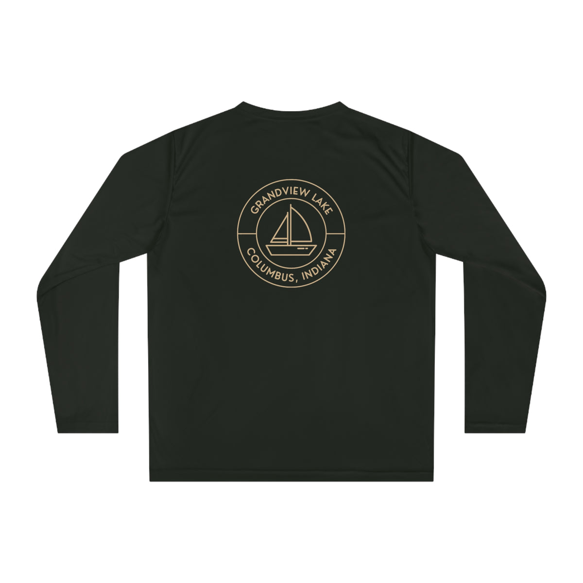 Performance Long Sleeve Shirt — Sailboat Grandview Lake Logo