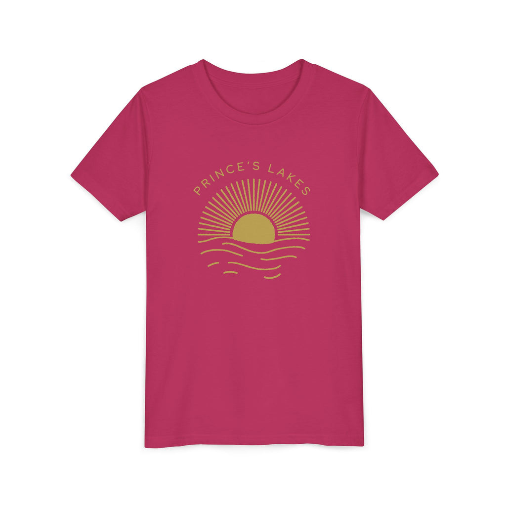 Youth Tee — 'Prince's Lakes' Golden Hour Sunset Kids T-Shirt