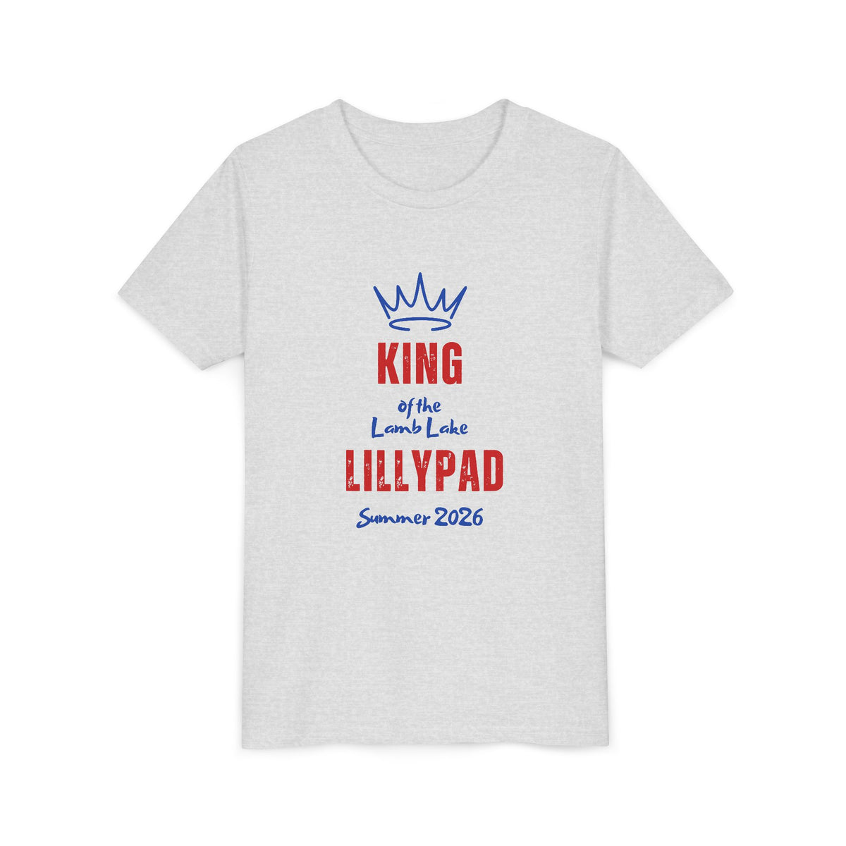 King of the Lamb Lake Lillypad Youth Tee — Cute Summer 2026 Kids Shirt