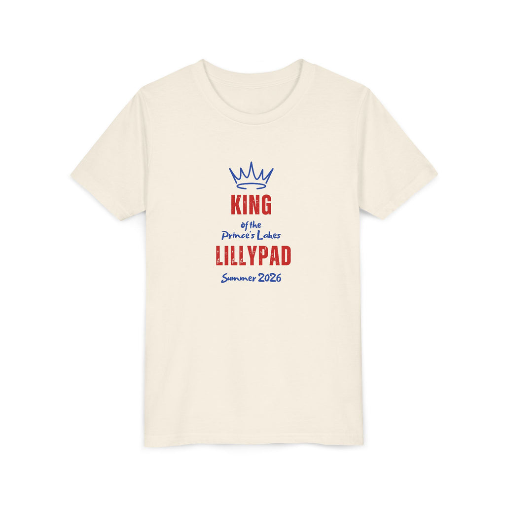 King of the Princess Lake Lillypad Youth Tee — Cute Summer 2026 Kids Shirt