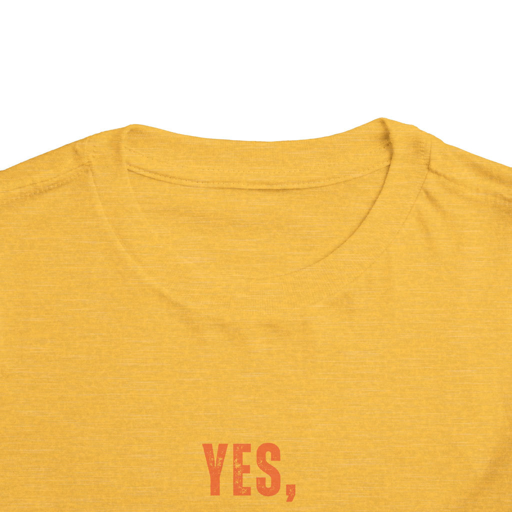 Toddler Tee — "Yes, I Am a Pirate" Text Kids Shirt