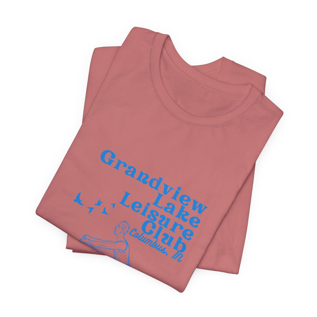 Kayak Tee – "Grandview Lake Leisure Club" Vintage Boating T-Shirt