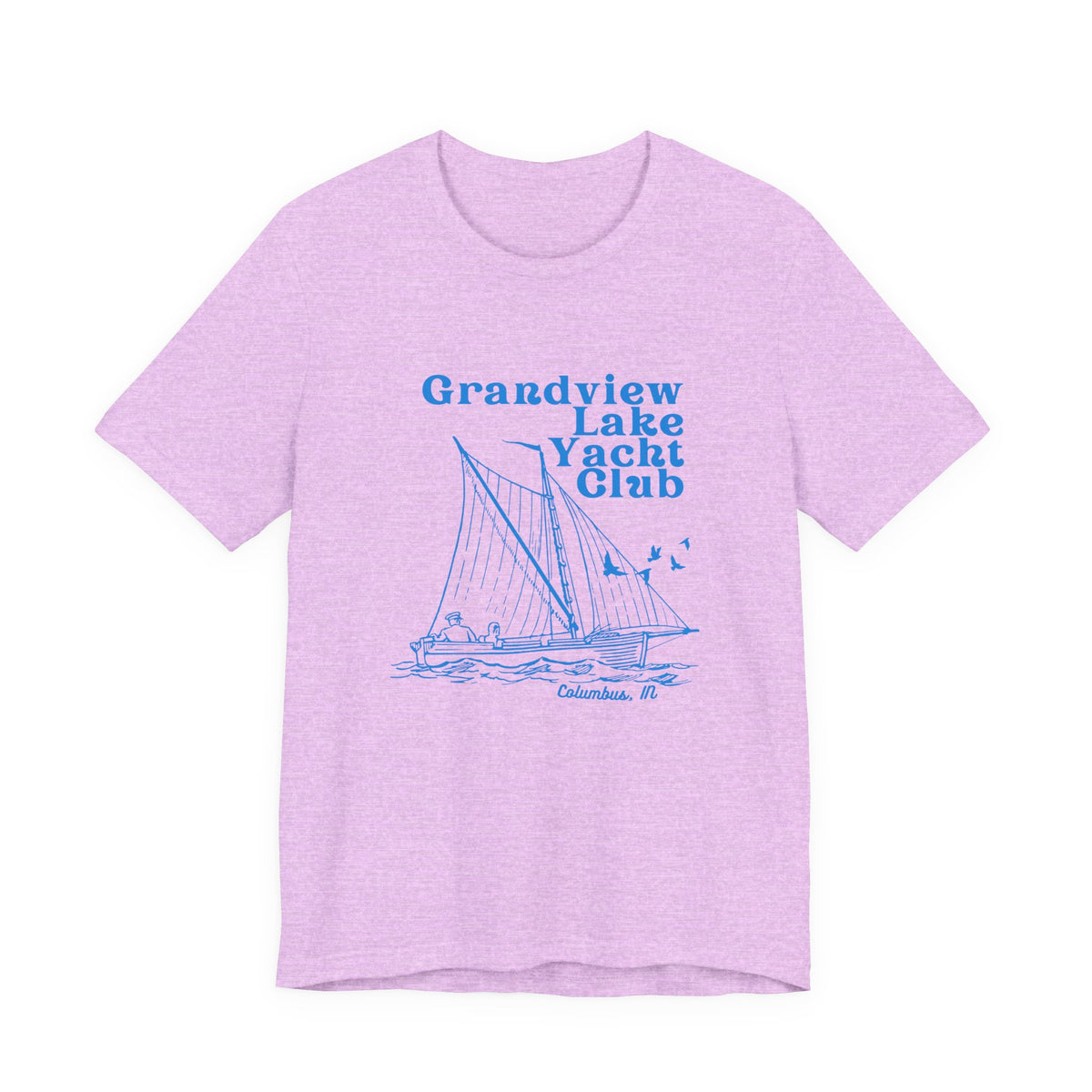 Sailboat Tee – "Grandview Lake Yacht Club" Vintage Boating T-Shirt