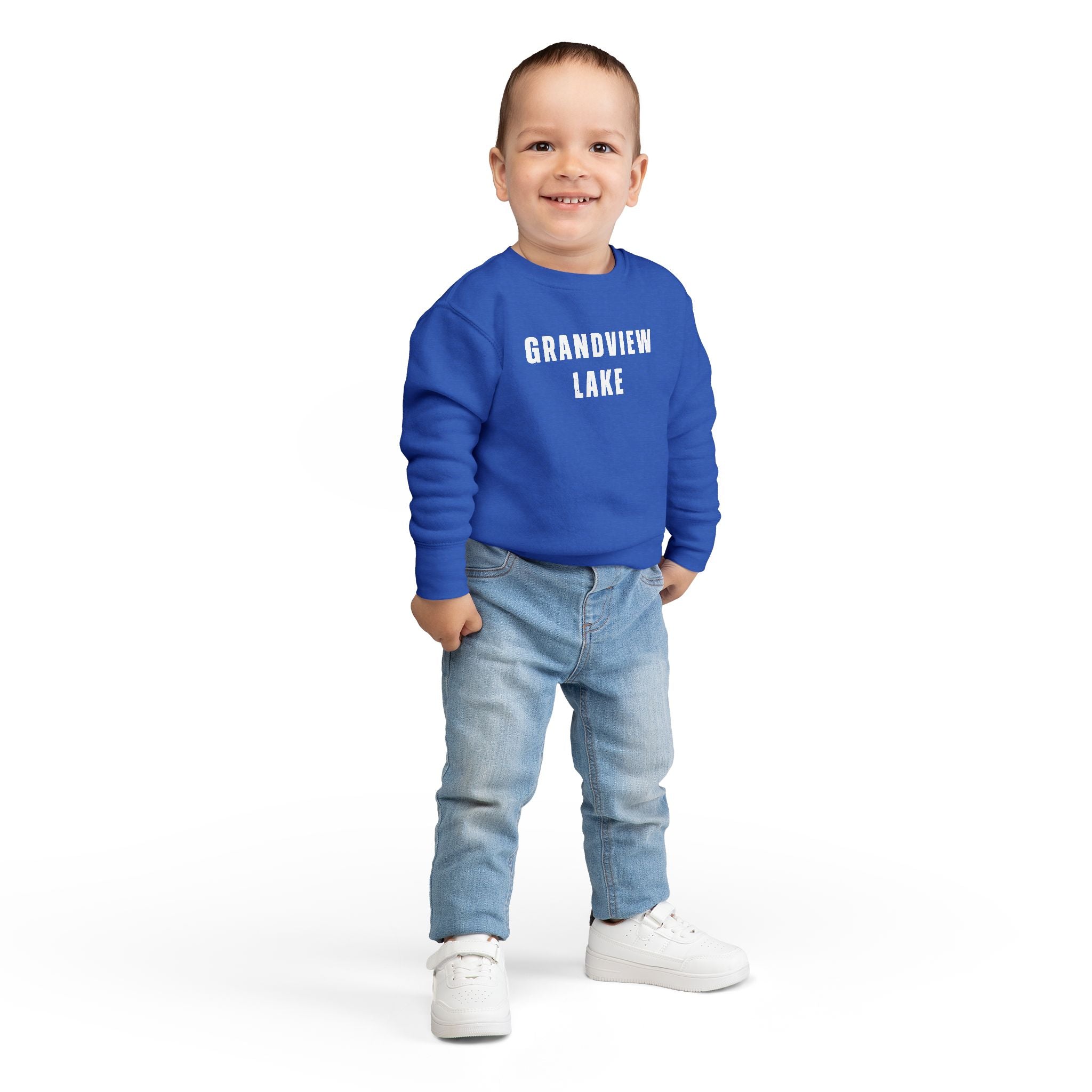 Toddler Sweatshirt - "PRINCE'S LAKES" Retro Camp Logo Kids Pullover