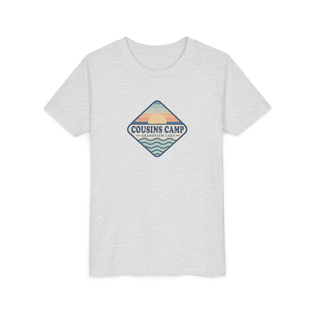Cousins Camp Youth Tee — Retro Lakeside Summer Camp Kids Shirt