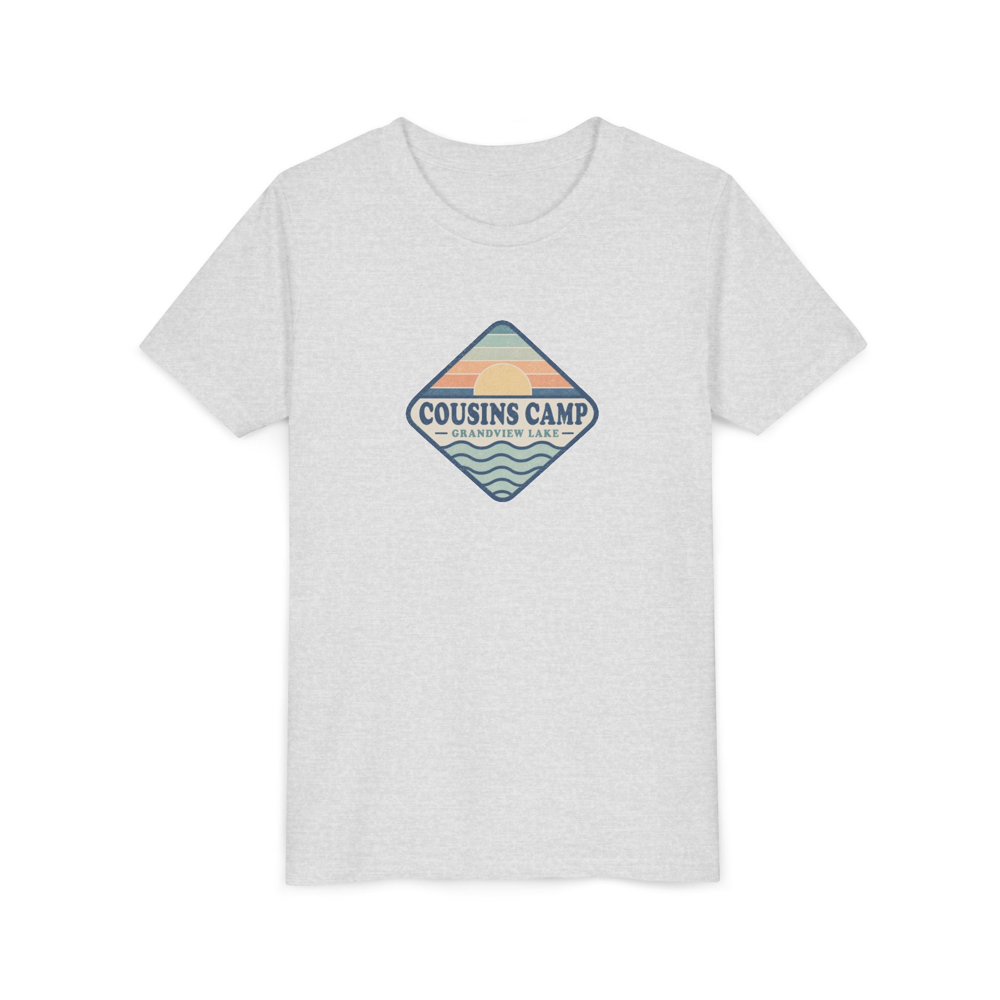 Cousins Camp Youth Tee — Retro Lakeside Summer Camp Kids Shirt