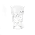 16oz Grandview Lake Map Cocktail Glass