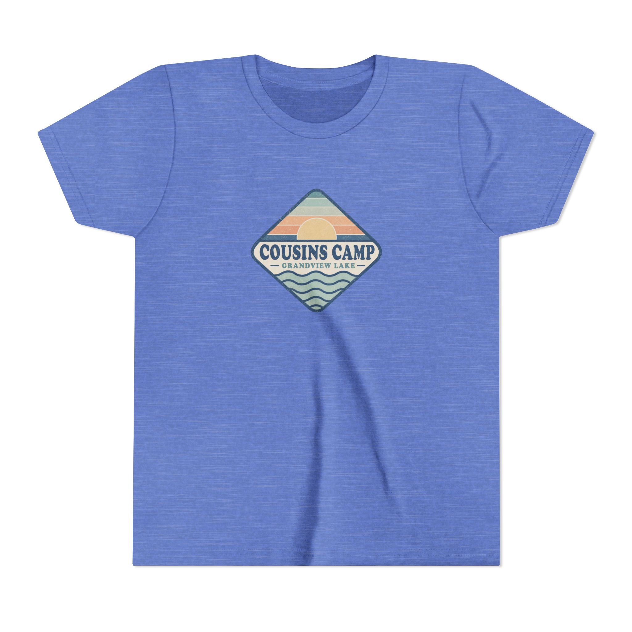 Cousins Camp Youth Tee — Retro Lakeside Summer Camp Kids Shirt