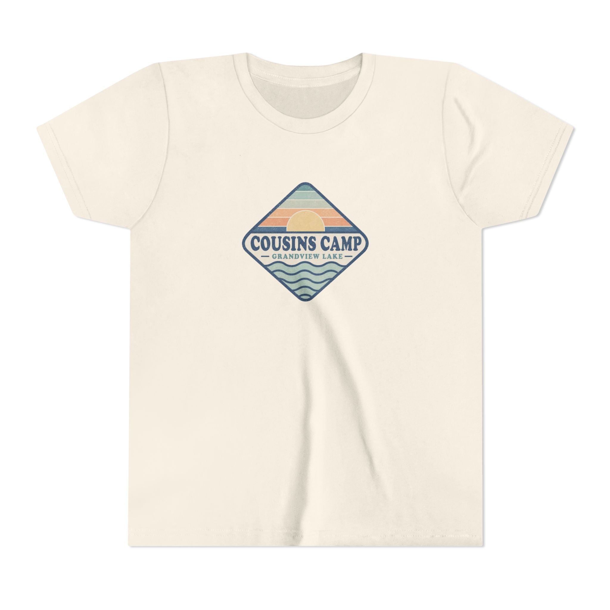Cousins Camp Youth Tee — Retro Lakeside Summer Camp Kids Shirt