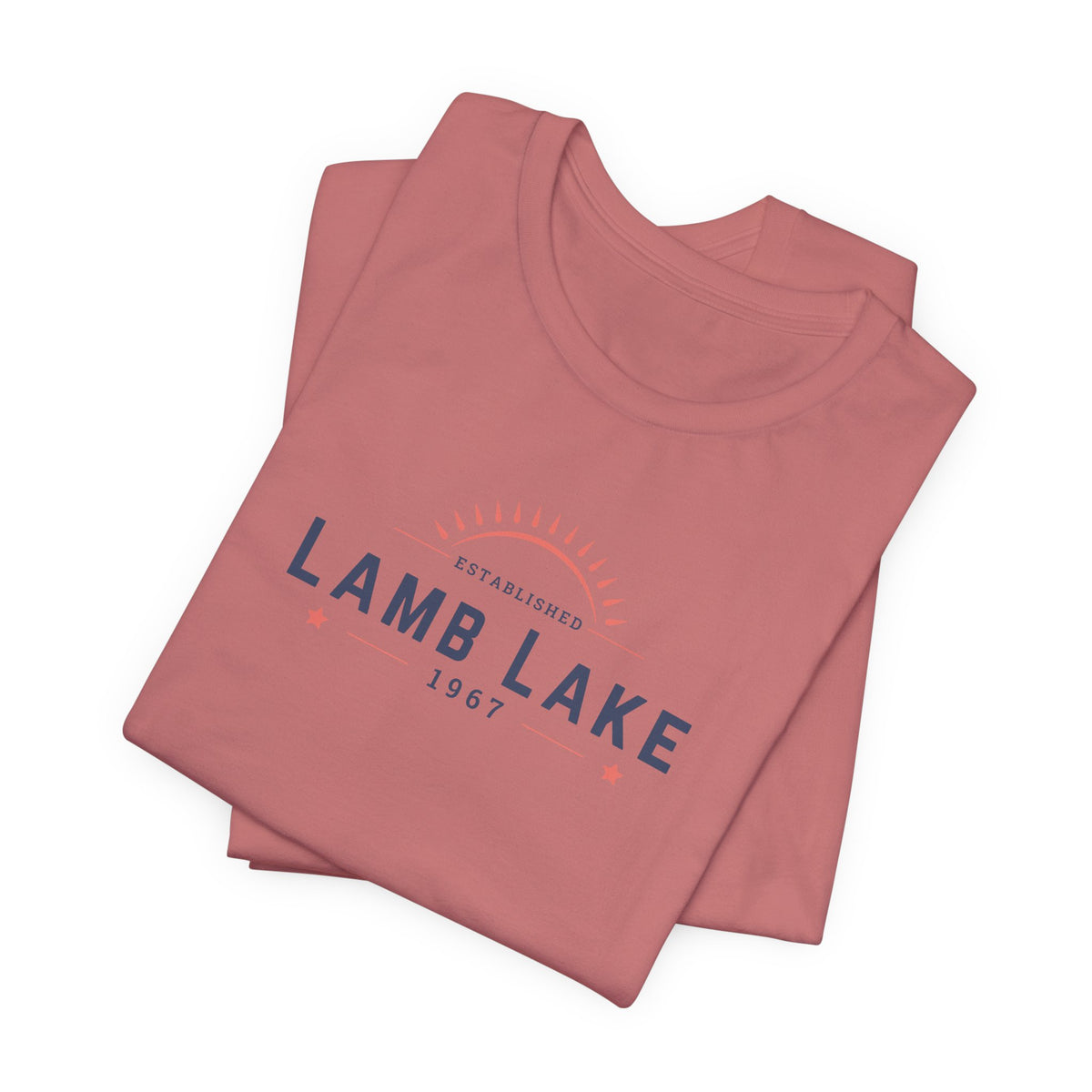Lamb Lake Tee – Retro Lakeside Graphic T-Shirt
