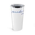 20oz Tumbler — "Grandview Lake" Blue Script Insulated Travel Cup