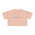 Script Logo Crop Tee — "grandview lake" Women's Casual Top