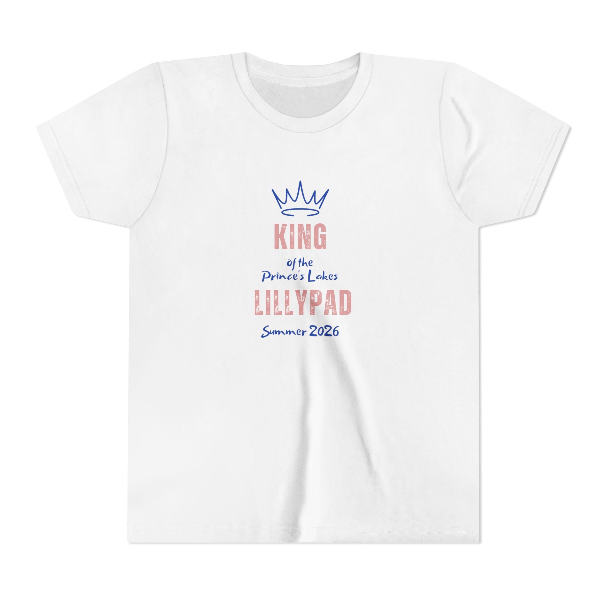 King of the Princess Lake Lillypad Youth Tee — Cute Summer 2026 Kids Shirt