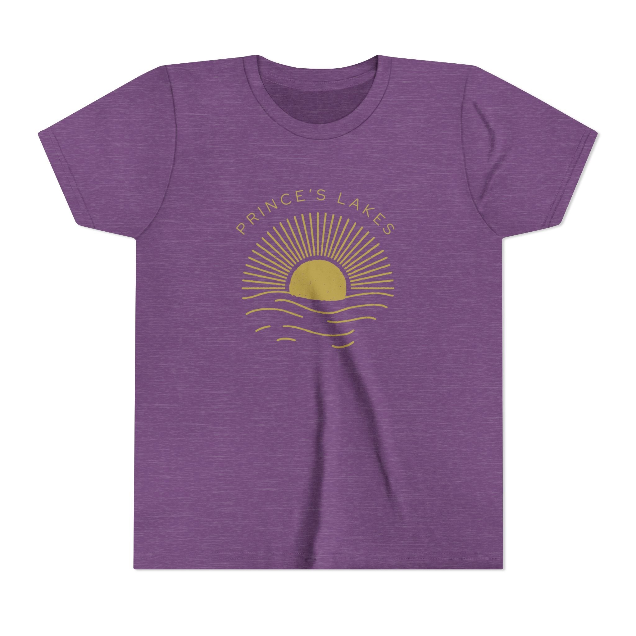 Youth Tee — 'Prince's Lakes' Golden Hour Sunset Kids T-Shirt