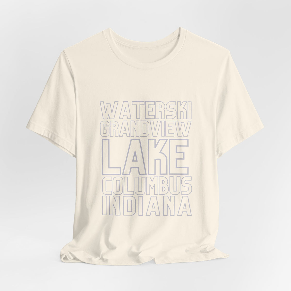 Grandview Lake Columbus Indiana Waterski Tee — Vintage Beach Town T‑Shirt