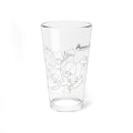16oz Prince's Lakes Map Cocktail Glass