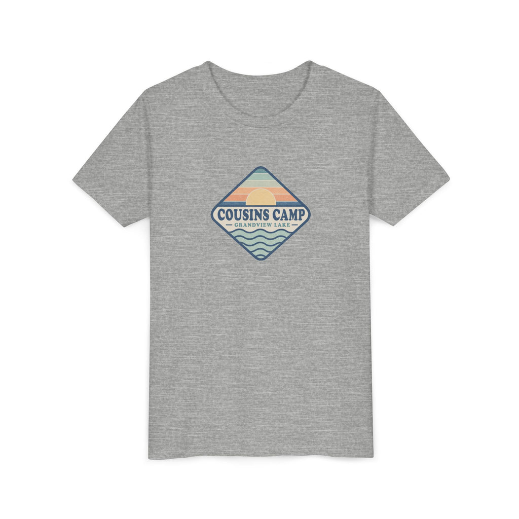Cousins Camp Youth Tee — Retro Lakeside Summer Camp Kids Shirt