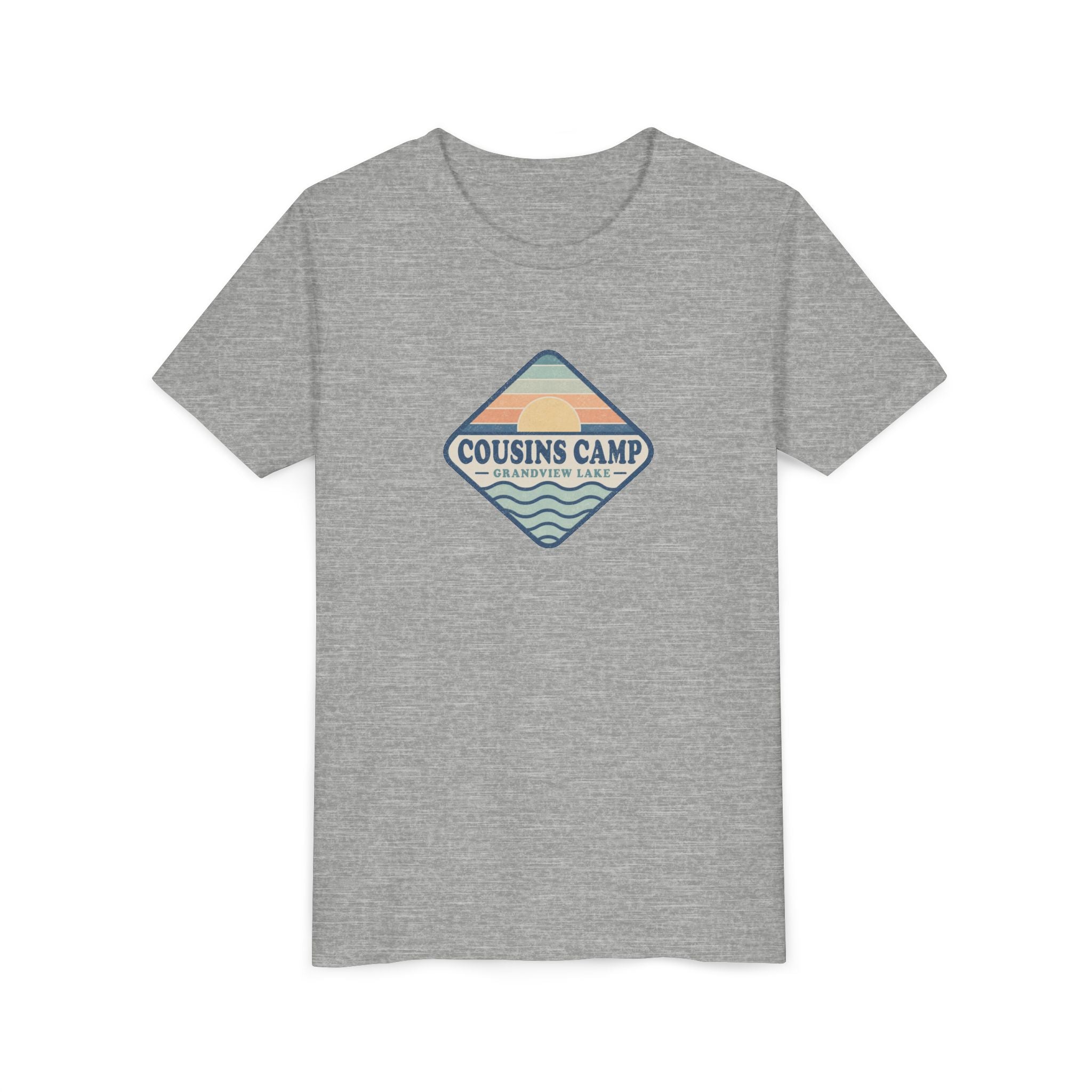 Cousins Camp Youth Tee — Retro Lakeside Summer Camp Kids Shirt
