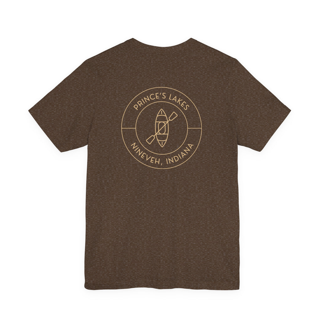 Kayak Pocket & Back Print Prince's Lakes Minimalist Tee —  Short Sleeve Shirt
