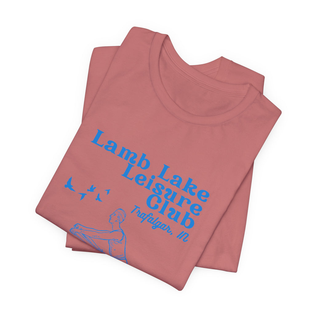 Kayak Tee – "Lamb Lake Leisure Club" Vintage Boating T-Shirt