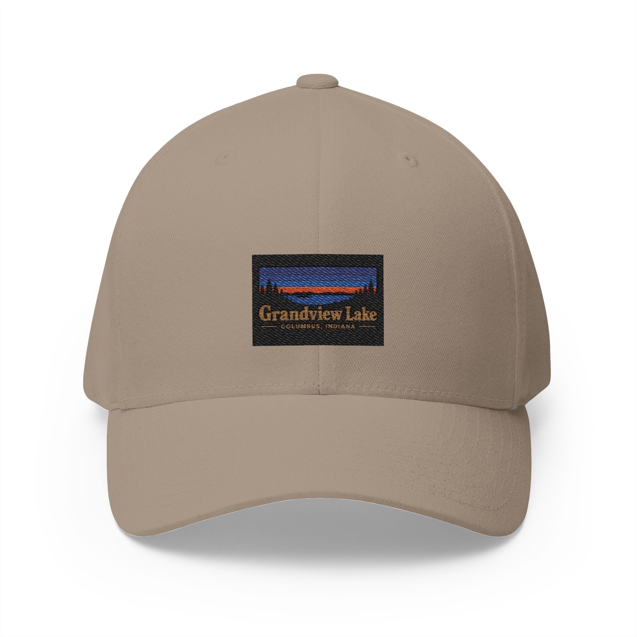 Grandview Lake Embroidered Cap — Scenic Lake Sunset Hat