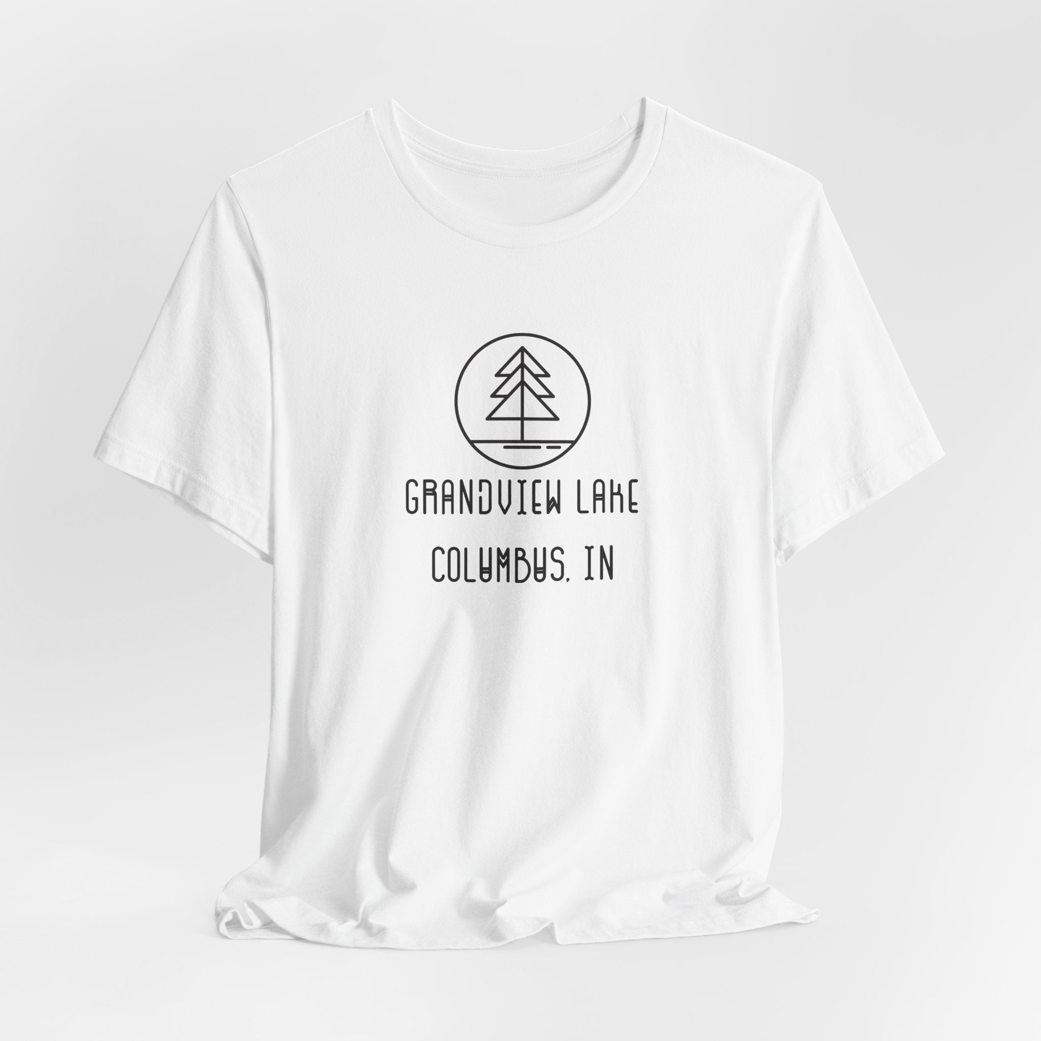 Grandview Lake Minimalist Tee — Lake Forest Graphic Short Sleeve Shirt