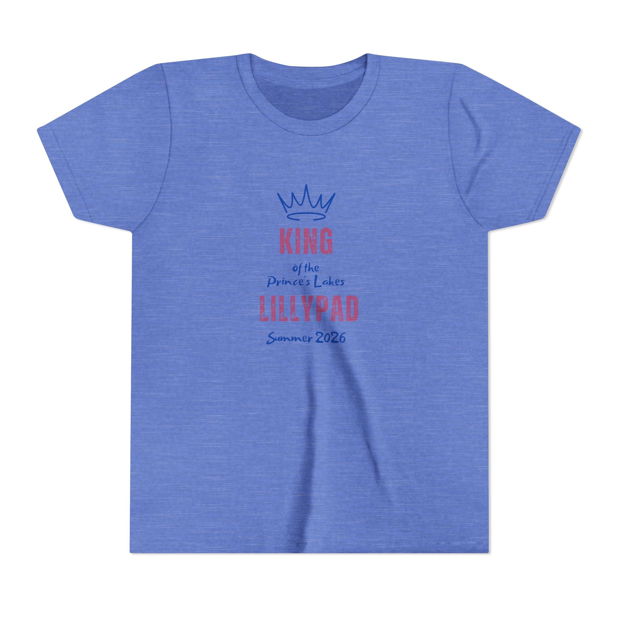King of the Princess Lake Lillypad Youth Tee — Cute Summer 2026 Kids Shirt