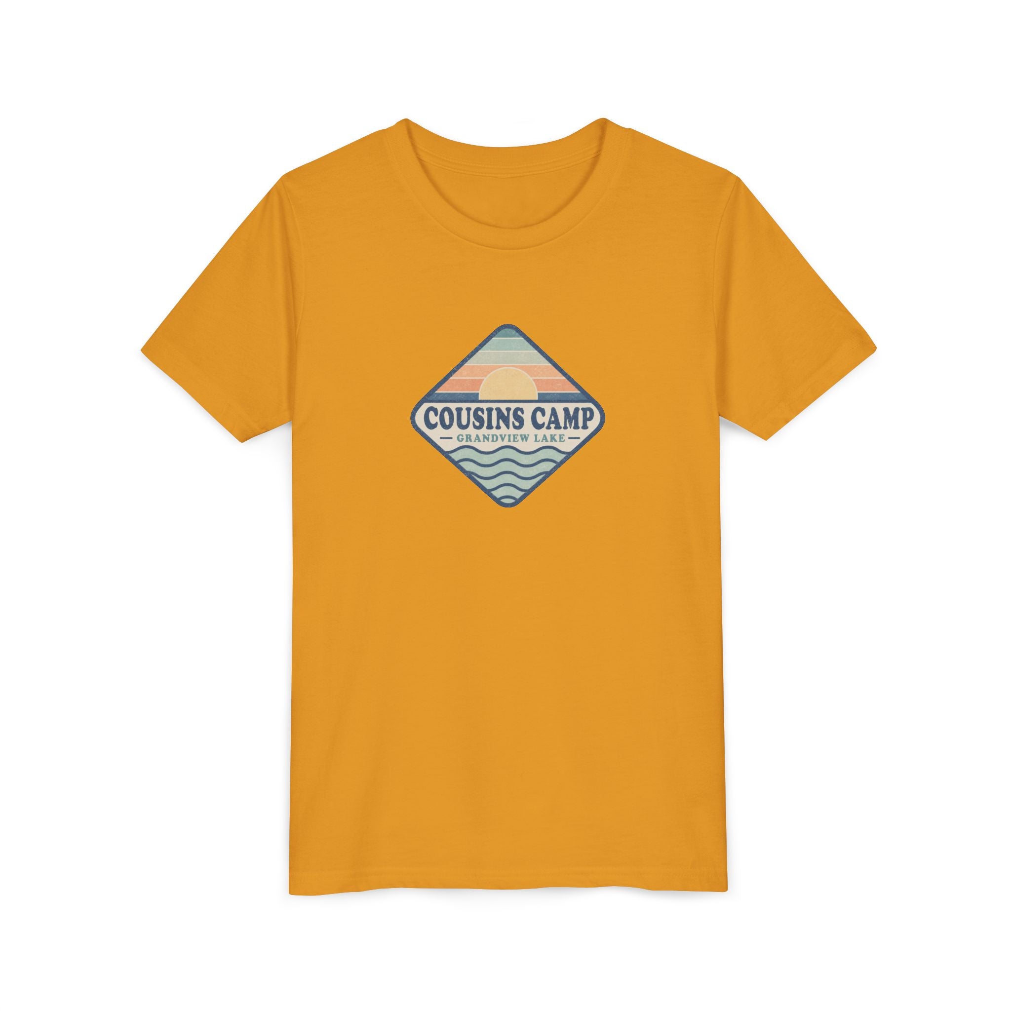 Cousins Camp Youth Tee — Retro Lakeside Summer Camp Kids Shirt
