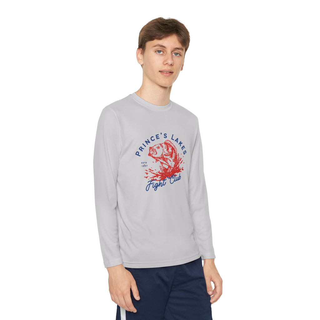 Youth Long Sleeve Tee — "Prince's Lakes Fight Club" Graphic
