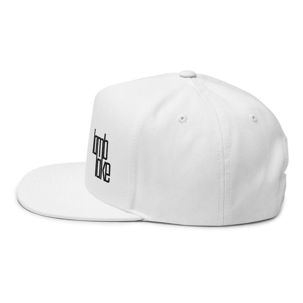 Flat Bill Cap — Minimal Embroidered "lamb lake" Logo Snapback