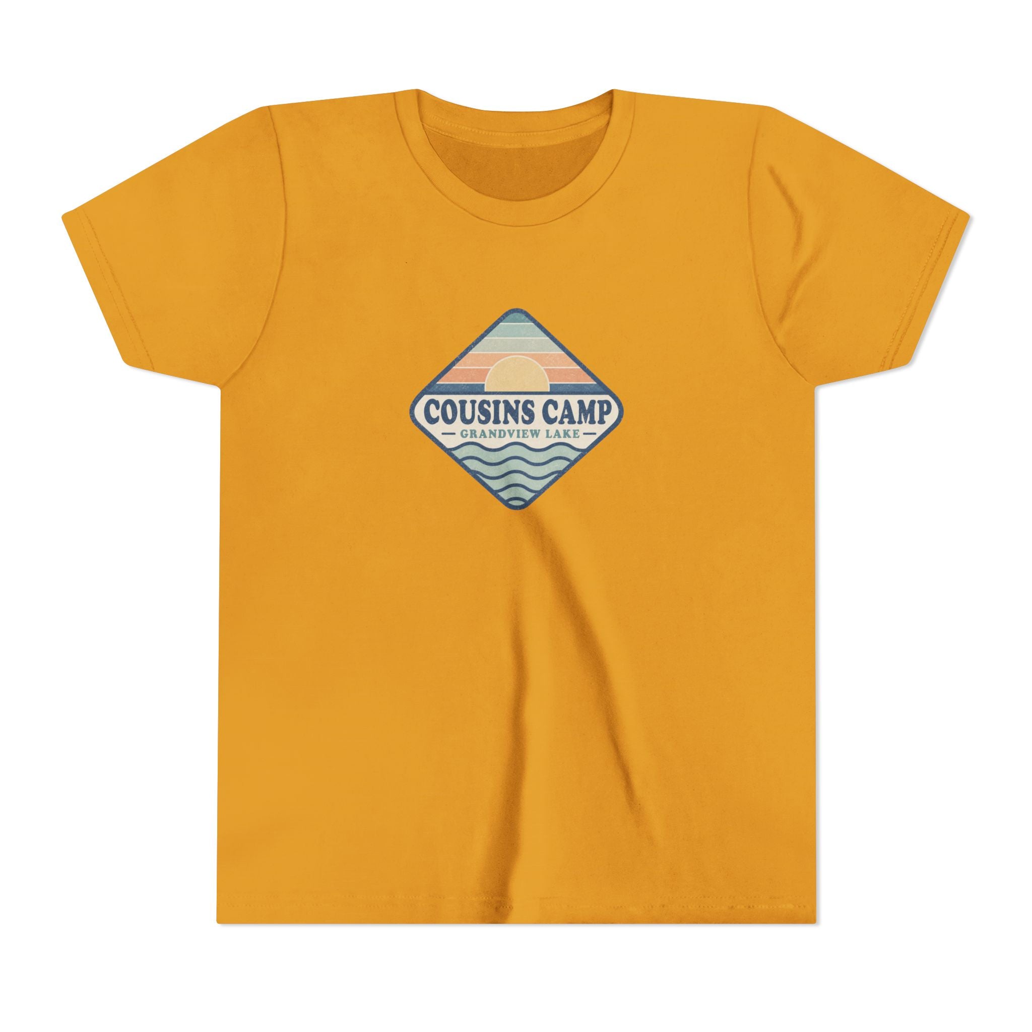 Cousins Camp Youth Tee — Retro Lakeside Summer Camp Kids Shirt