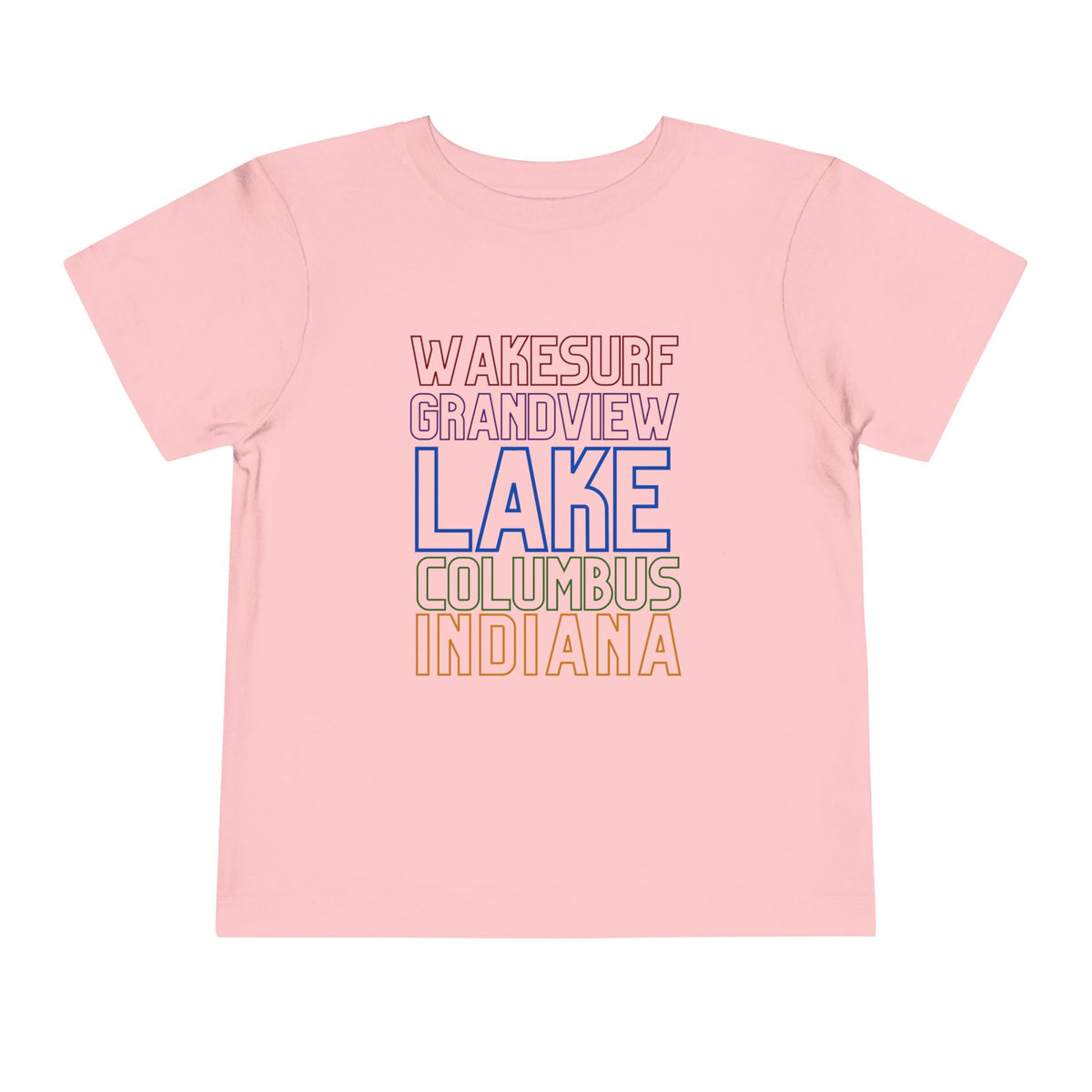 Grandview Lake Columbus Indiana Toddler Tee — Wakesurf Grandview Summer Shirt