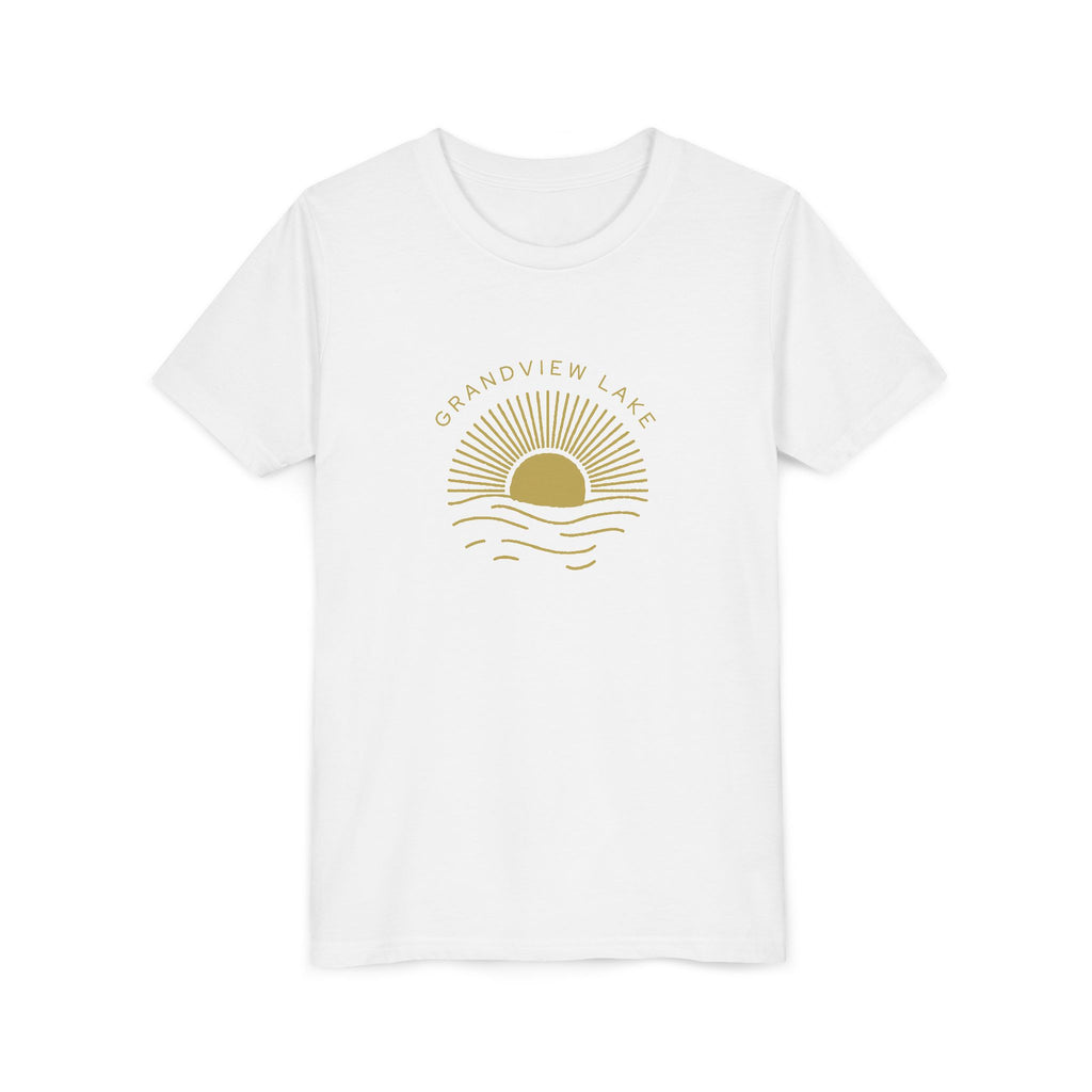 Youth Tee — 'Grandview Lake' Golden Hour Sunset Kids T-Shirt