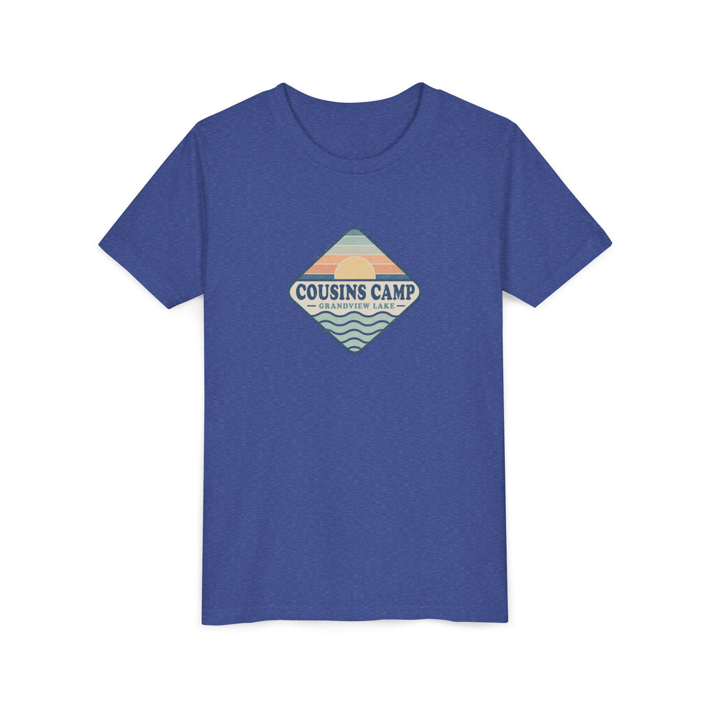 Cousins Camp Youth Tee — Retro Lakeside Summer Camp Kids Shirt