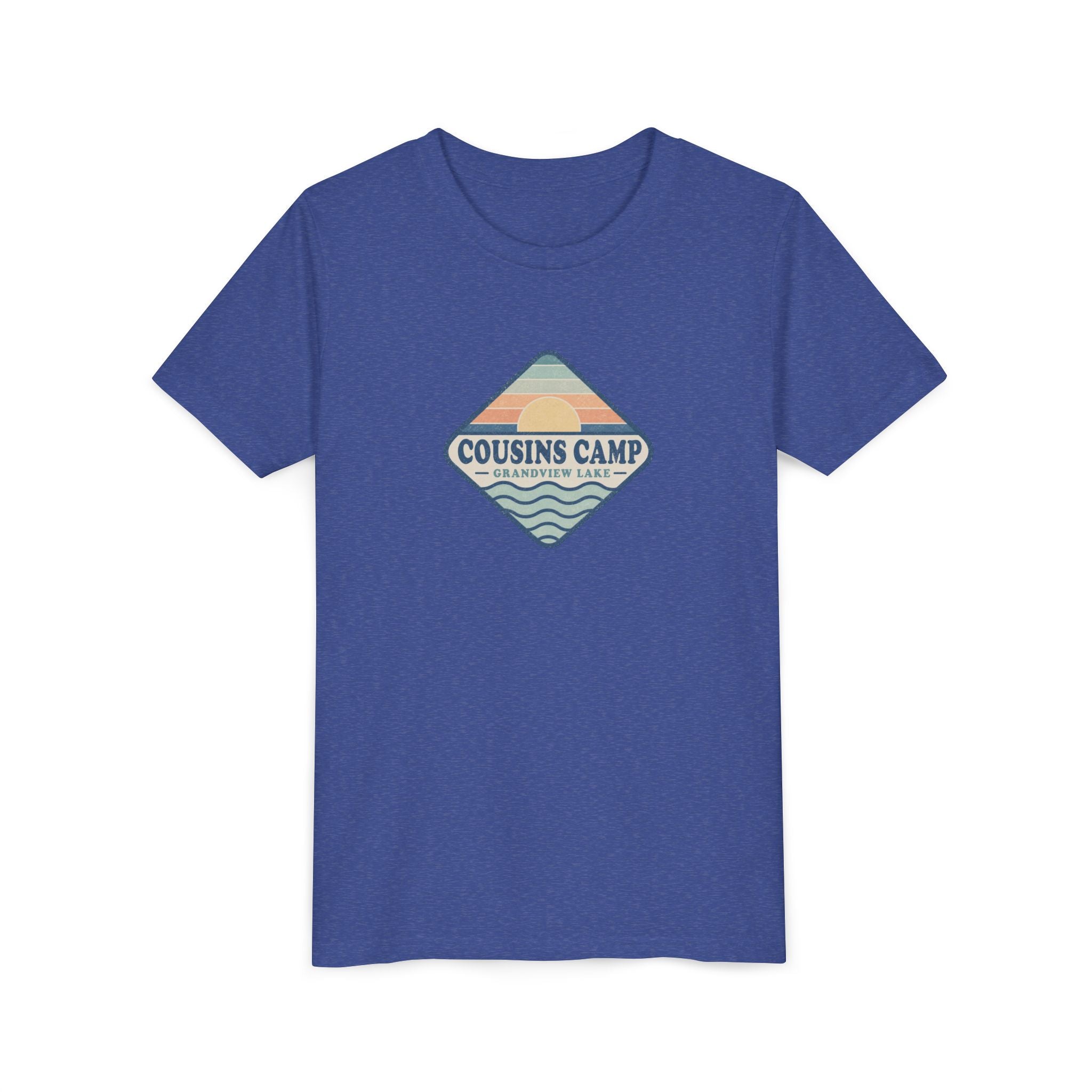 Cousins Camp Youth Tee — Retro Lakeside Summer Camp Kids Shirt