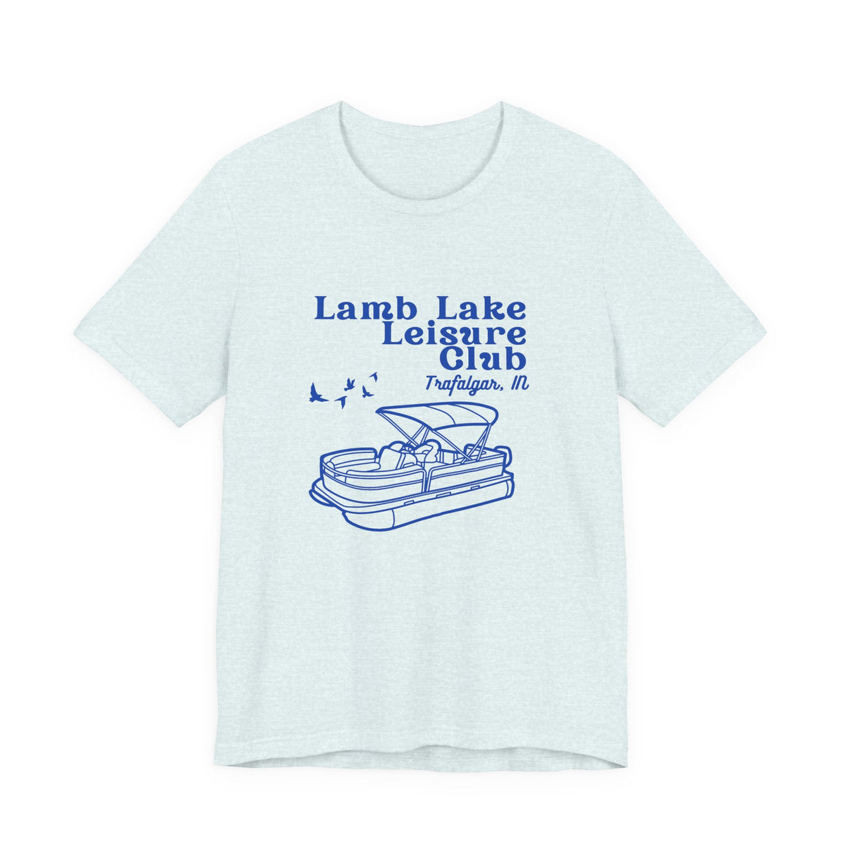 Pontoon Tee – "Lamb Lake Leisure Club" Vintage Boating T-Shirt