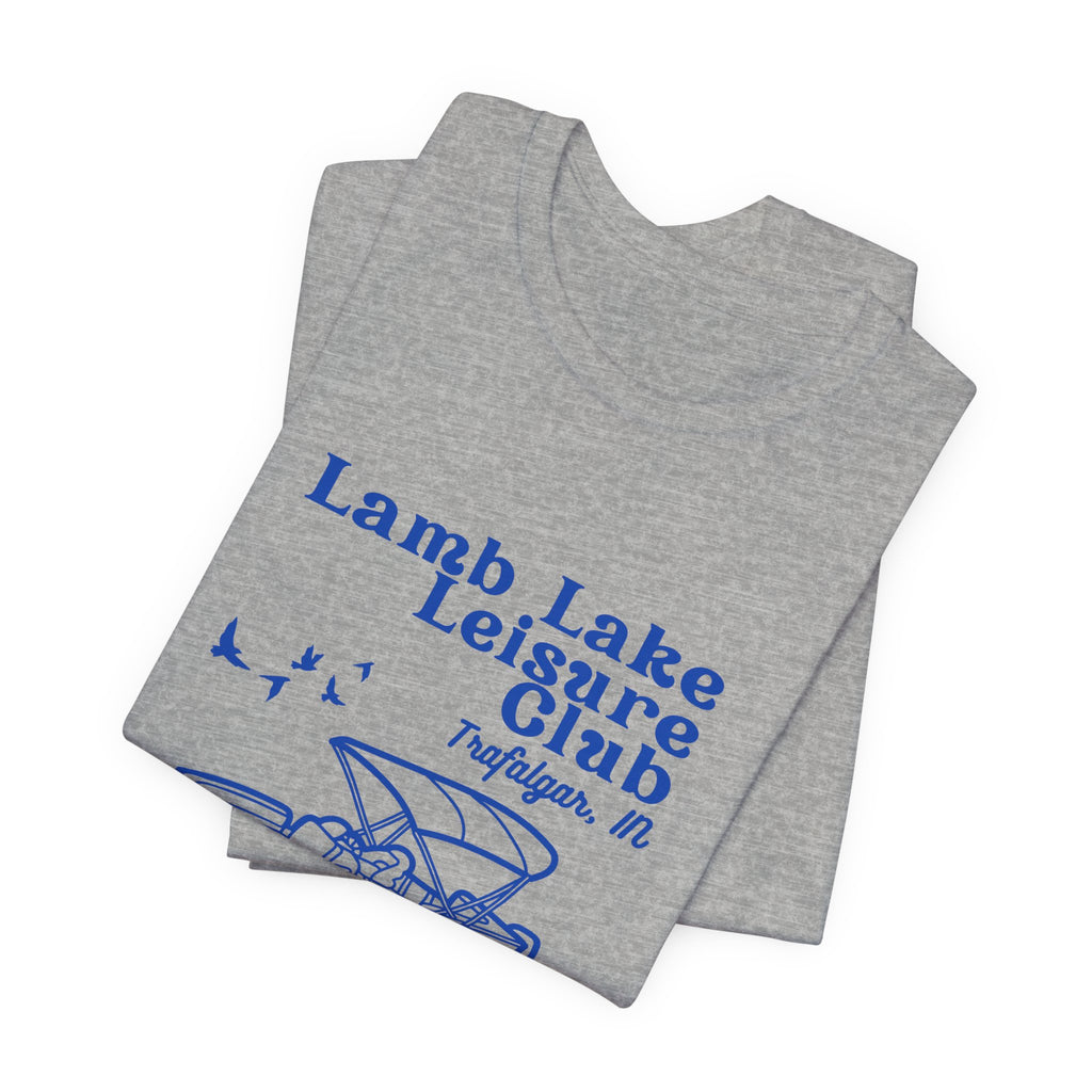 Pontoon Tee – "Lamb Lake Leisure Club" Vintage Boating T-Shirt