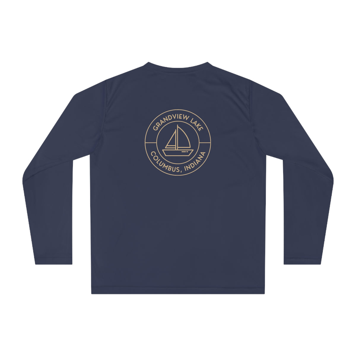 Performance Long Sleeve Shirt — Sailboat Grandview Lake Logo