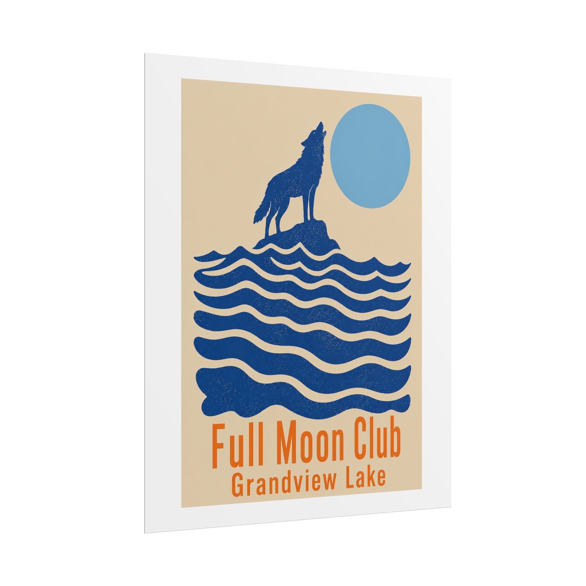 Full Moon Club Grandview Lake Poster
