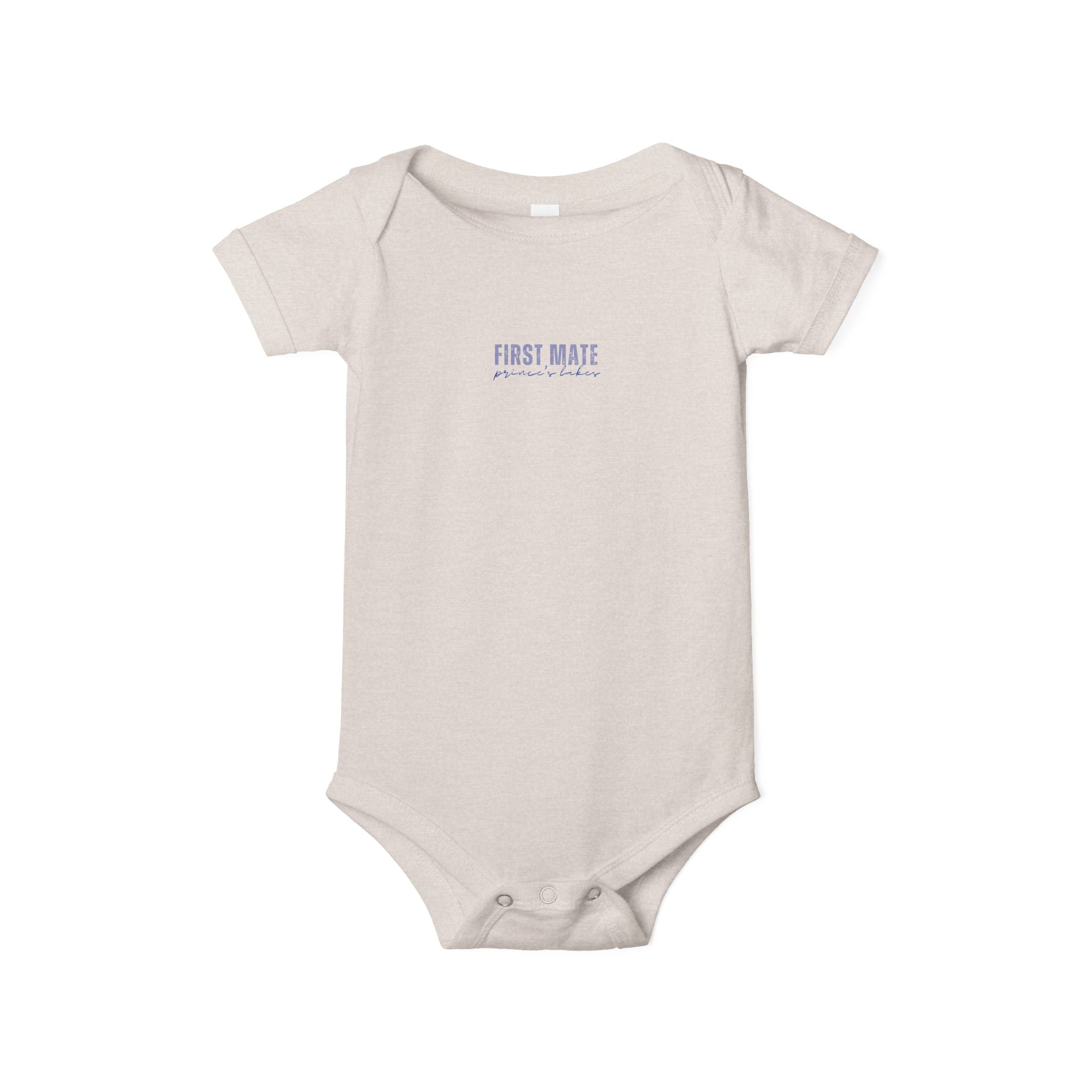 Infant Onesie "First Mate" Baby Bodysuit – Cute Nautical Newborn Gift