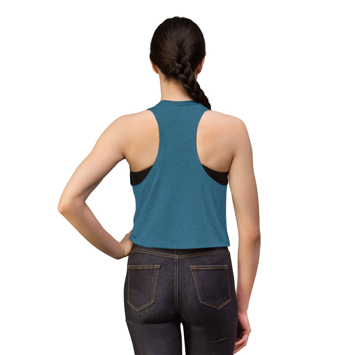 Lake Script Crop Top — 'lamb lake' Women's Casual Summer Tank