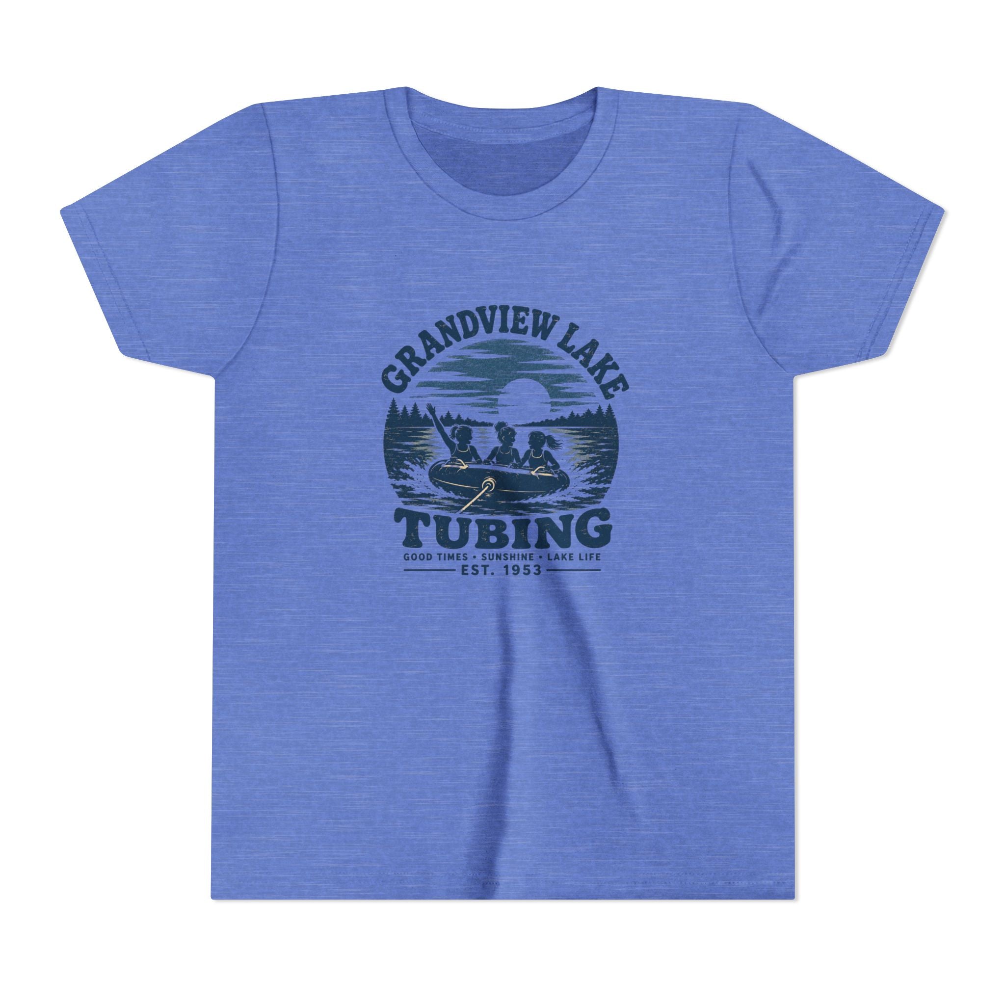 Grandview Lake Tubing Youth Tee – Kids Summer Lake T-Shirt