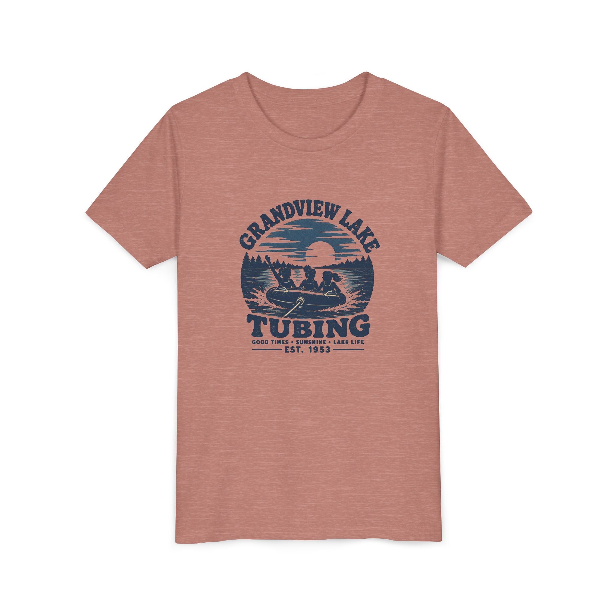 Grandview Lake Tubing Youth Tee – Kids Summer Lake T-Shirt